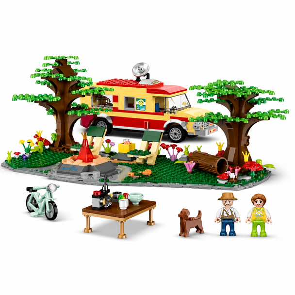 COGO Merry Days Forest Camping RV 827-Piece Building Block Set - 2806/2807