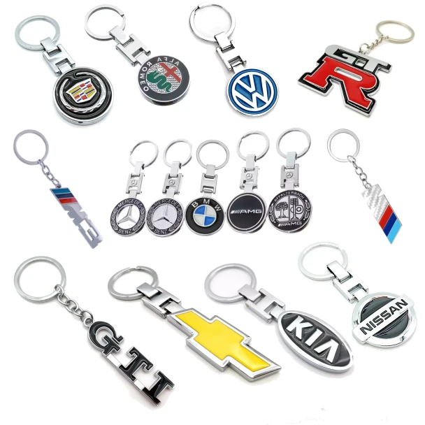 Car Brand Metal Keychain – 22 Models