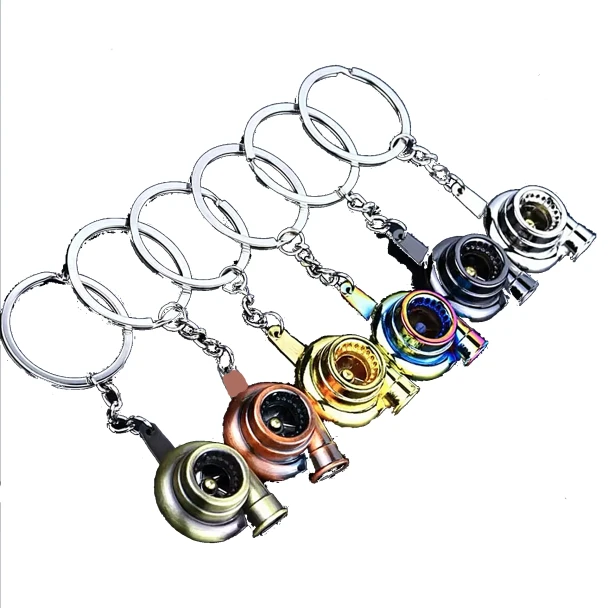 Car Turbo Charger Metal Keychain – 7 Colors