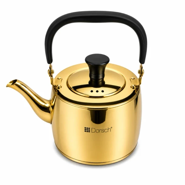 Dorsch Stainless Steel Tea Kettle 1L Gold | DH-02931