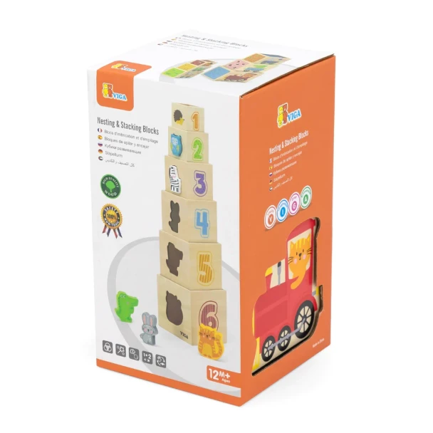 Viga Train Nesting and Stacking Blocks | 44572