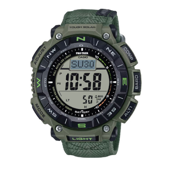 Casio PRO TREK Solar Watch - Green | PRG-340B-3DR