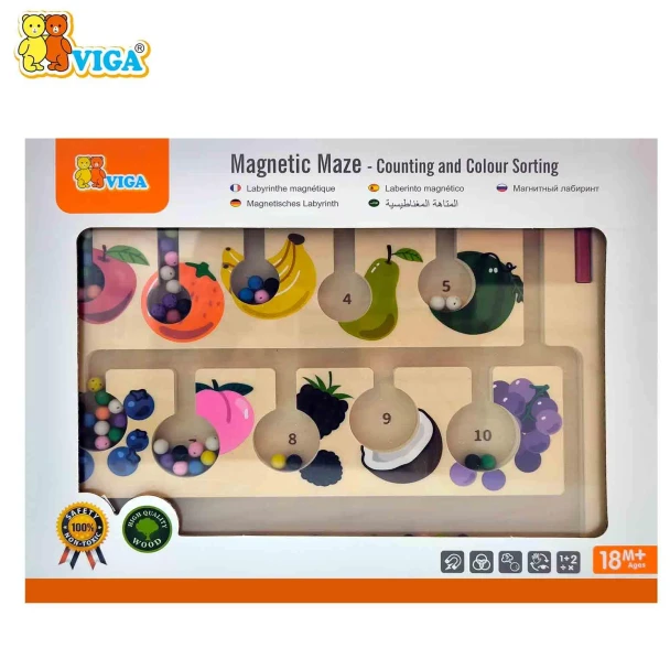 Viga Magnetic Maze Counting and Colour Sorting | 44745
