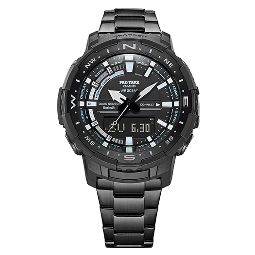 Casio PRO TREK Bluetooth Fishing Titanium Watch - Black | PRT-B70YT-1DR