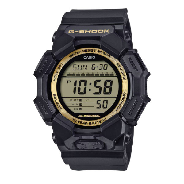 Casio G-SHOCK Digital Men Watch - Black & Gold | GD-010GB-1A9DR
