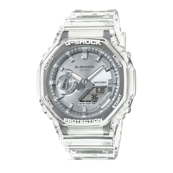 Casio G-SHOCK Analogue-Digital Men Watch - Transparent | GA-2100BM-7A8DR
