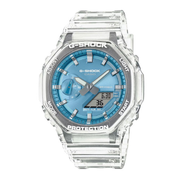 Casio G-SHOCK Analogue-Digital Men Watch - Transparent | GA-2100BM-7A2DR