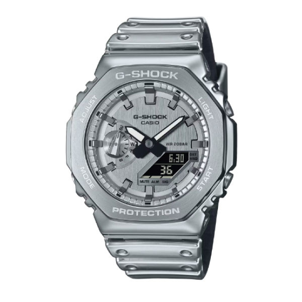 Casio G-SHOCK Fine Metallic Series Men Watch - Silver | GM-2100YM-8ADR