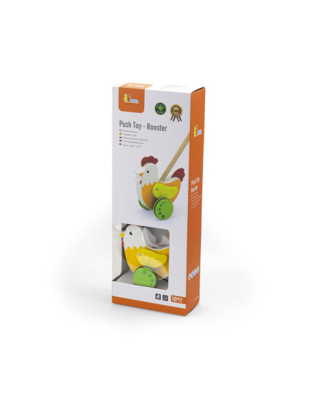 Viga Wooden Rooster Push Toy | 50964