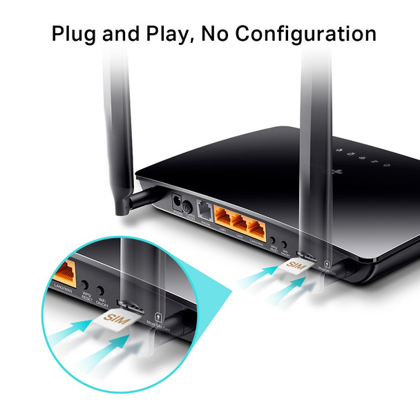 TP-Link N300 4G LTE Telephony WiFi Router | TL-MR6500v