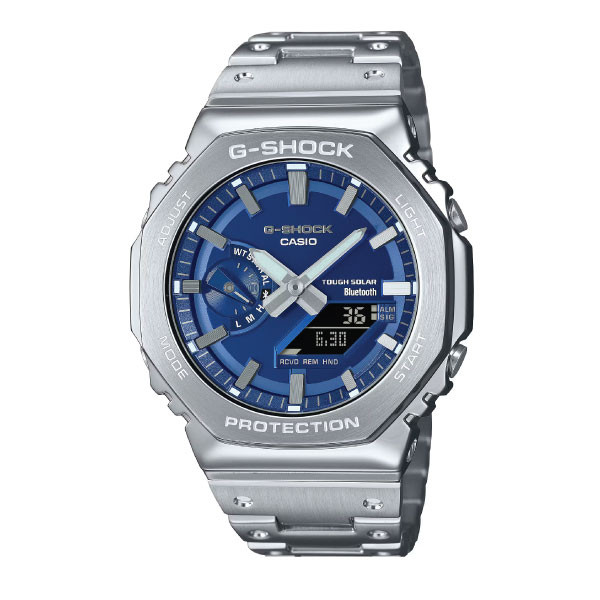 Casio G-SHOCK Full Metal Solar Men Watch - Blue & Silver | GM-B2100AD-2ADR