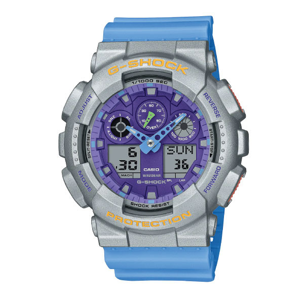 Casio G-SHOCK Euphoria Casual Men Analog-Digital Watch - Blue & Multicolor | GA-100EU-8A2DR