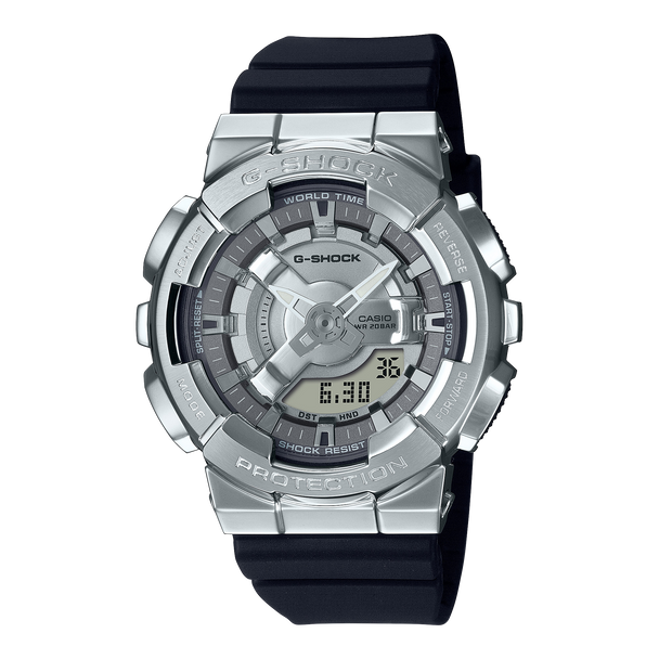 Casio G-SHOCK Metal Women Analog-Digital Watch - Black & Silver | GM-S110-1ADR