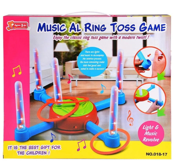 Musical Light-Up Rotating Ring Toss Game | 018-17