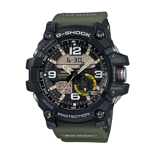 Casio G-SHOCK MASTER OF G MUDMASTER Men Watch - Black / Green | GG-1000-1A3DR