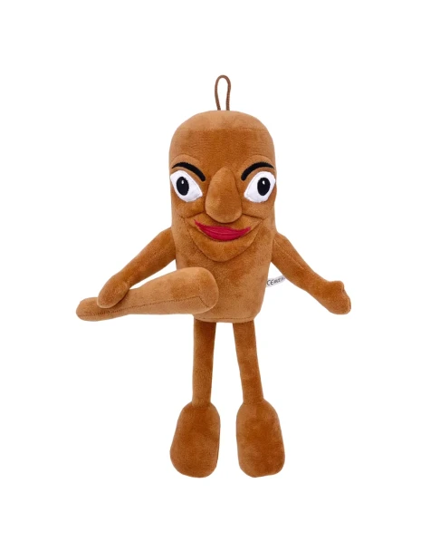 Brown Smiling Cartoon Character Plush Toy | AL-BL-369
