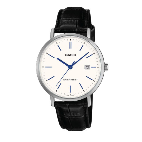 Casio Men 3-Hand Watch - Black / White | MTP-VT05L-7EDF