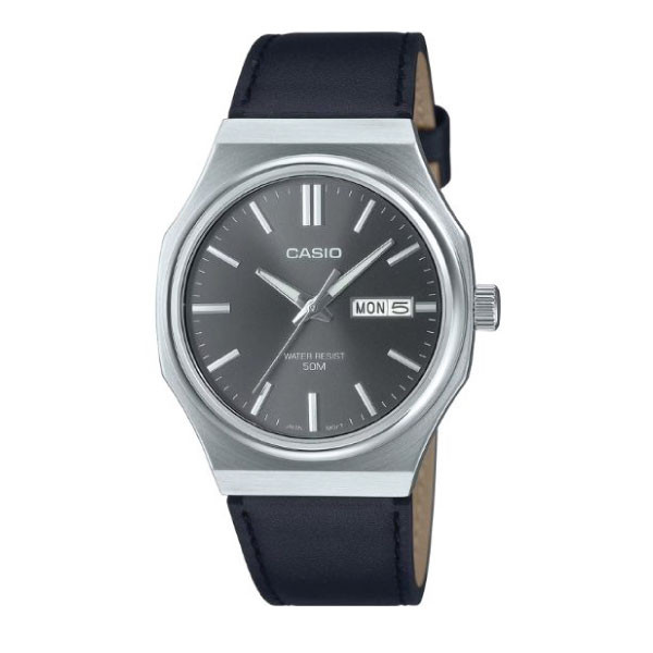 Casio Men 3-Hand Watch - Black / Silver | MTP-E735L-8AVDF
