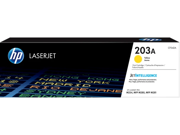 HP 203A Original LaserJet Toner Cartridge - Yellow | CF542A