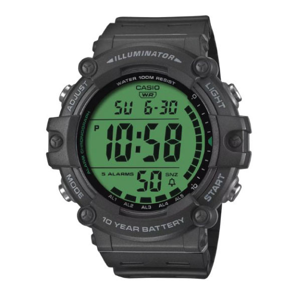 Casio Digital Men Watch - Black / Green | AE-1500WHC-1AVDF