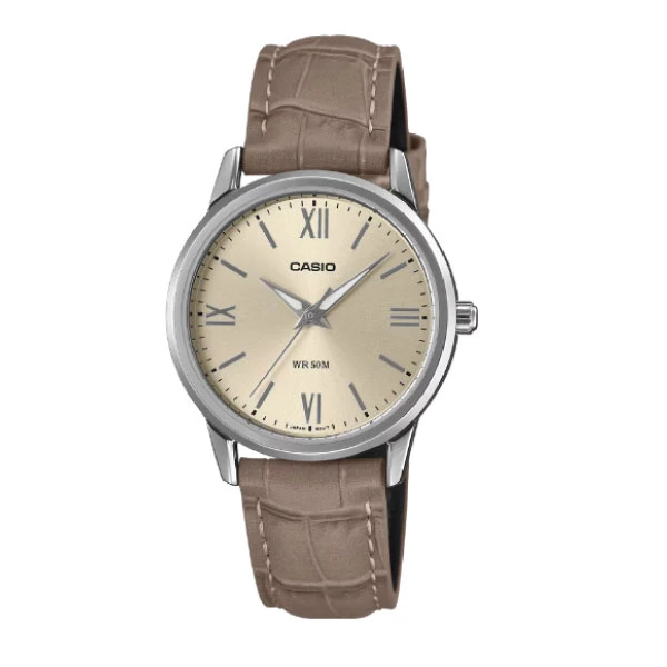 Casio Women Analog Watch - Brown / White | LTP-1303LL-7AVDF
