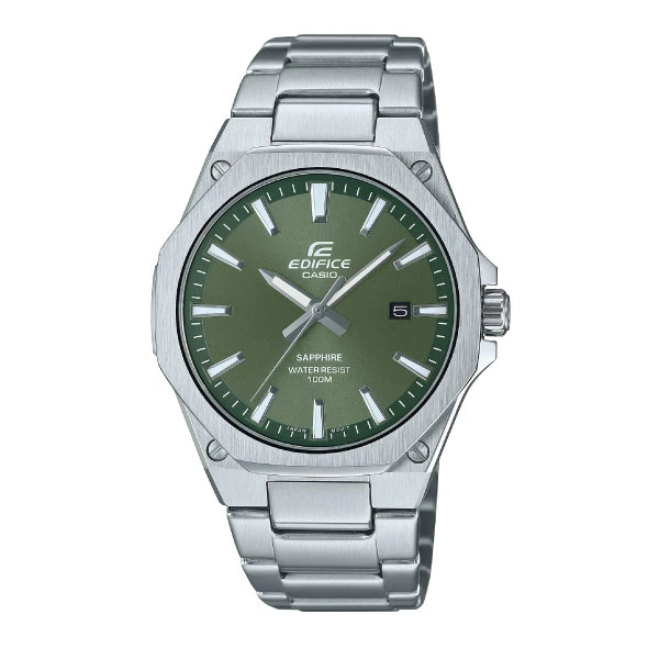 Casio Edifice Men Analog Watch - Green Silver | EFR-S108D-3AVUDF