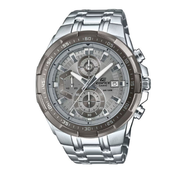 Casio Edifice Men Chronograph Watch - Grey Silver | EFR-539DE-8AVUDF