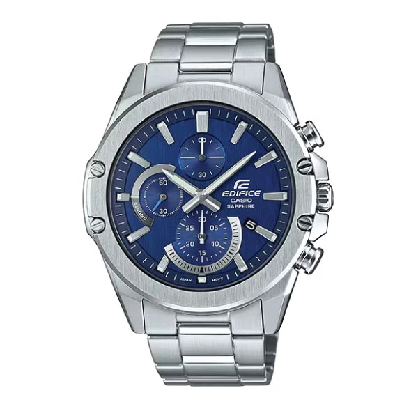 Casio Edifice SLIM Men Chronograph Watch - Blue Silver | EFR-S567D-2AVUDF