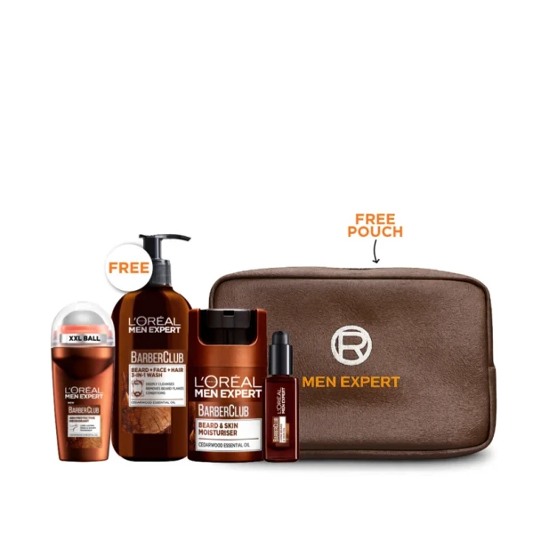 L'Oréal Men Expert Barber Club Spray Routine Bundle
