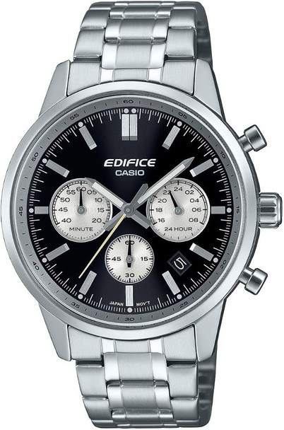 Casio Edifice Men Chronograph Watch - Black Silver | EFR-575D-1ADF