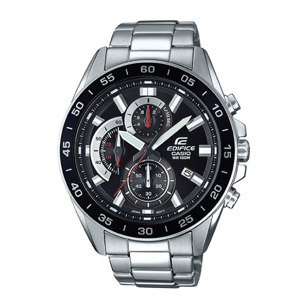 Casio Edifice Men Chronograph Watch - Silver Black | EFV-550D-1AVUDF