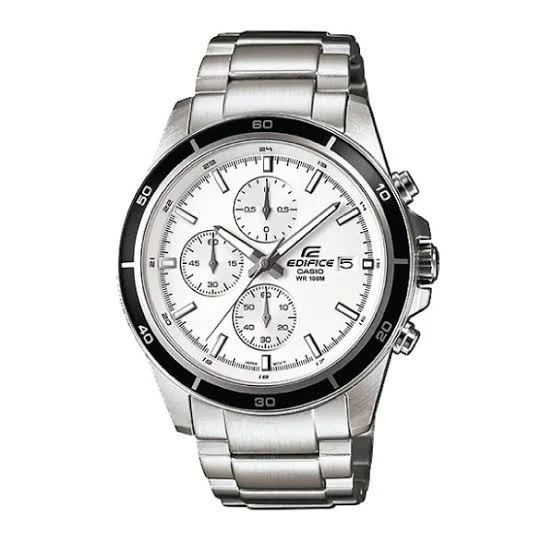 Casio Edifice Men Chronograph Watch - Silver White | EFR-526D-7AVUDF