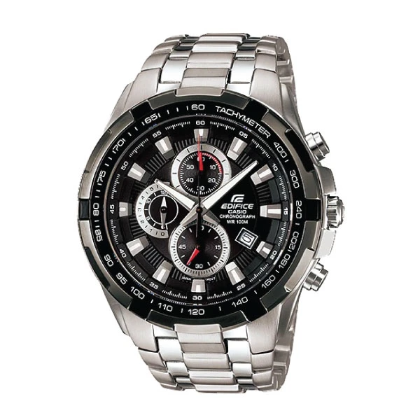 Casio Edifice Men Chronograph Watch - Silver Black | EF-539D-1AVUDF