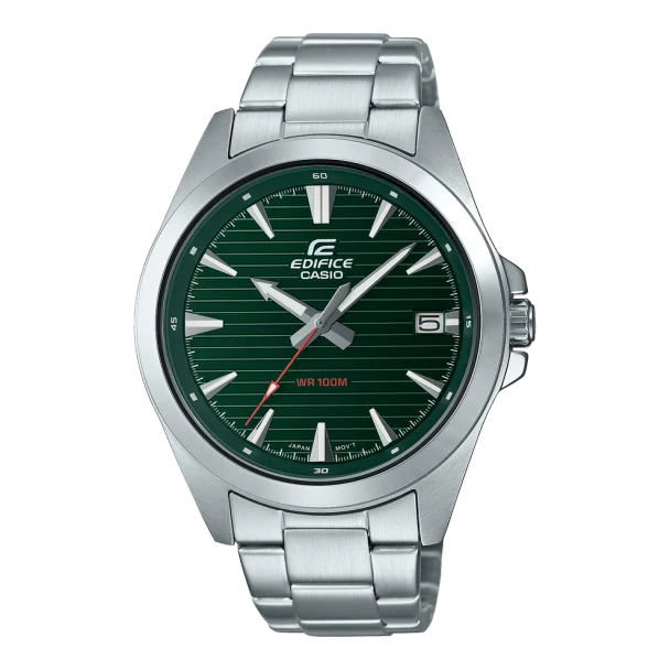 Casio Edifice Men Analog Watch - Silver Green | EFV-140D-3AVUDF