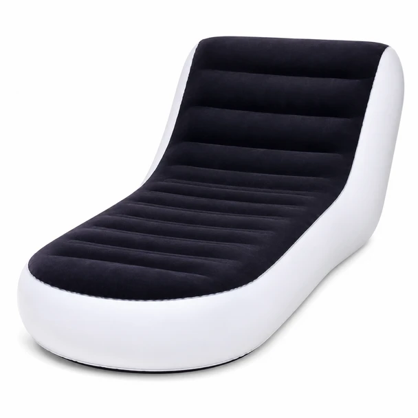 Bestway Inflatable Chaise Lounge Black & White | 75064