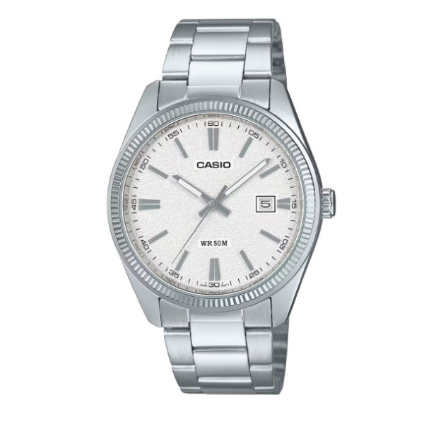 Casio Men 3-Hand Watch - White / Silver | MTP-1302DA-7AVDF