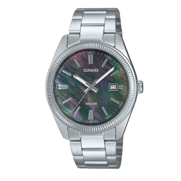 Casio Men 3-Hand Watch - Mother of Pearl / Silver | MTP-1302DS-1AVDF