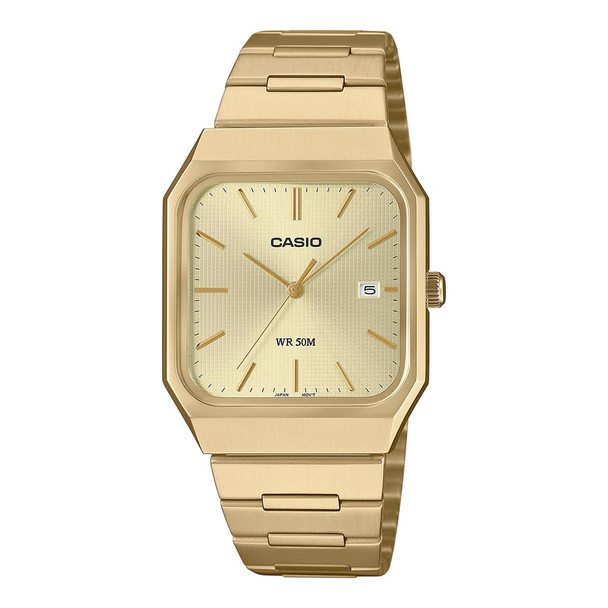 Casio Men 3-Hand Watch - Gold Plated | MTP-B185G-9AVDF
