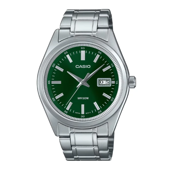 Casio Men 3-Hand Watch - Green / Silver | MTP-B180D-3AVDF