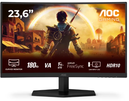 AOC C24G42E Full HD Curved Gaming Monitor 180Hz | C24G42E