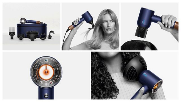 Dyson Supersonic Nural Dryer Prussian Blue Straight to Wavy | HD16 T1/T2