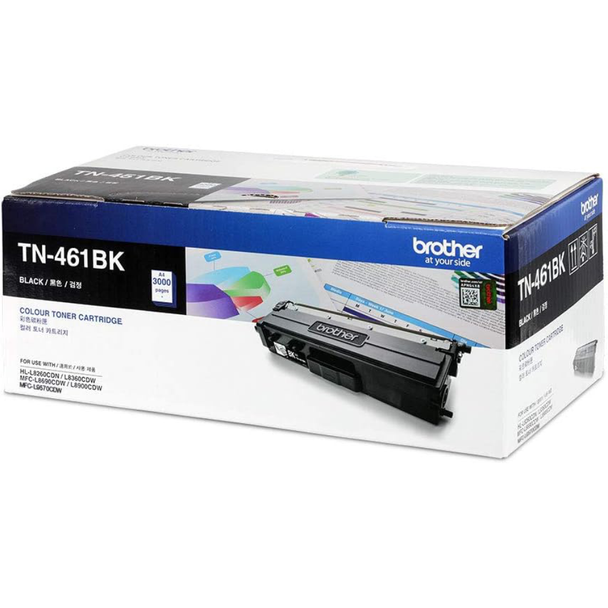 Brother Toner Cartridge 3,000 Pages for HL-L8360CDW - Black | TN-461BK