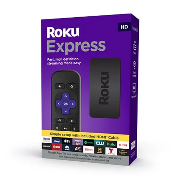 Roku Express FHD Streaming Media Player with High Speed HDMI Cable and Simple Remote | 3930R