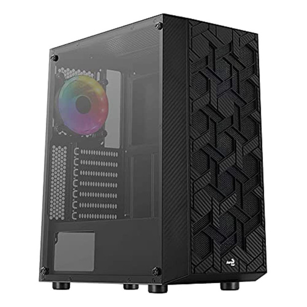 Aerocool Hive FRGB Mid Tower Case | Hive-G-BK-v3