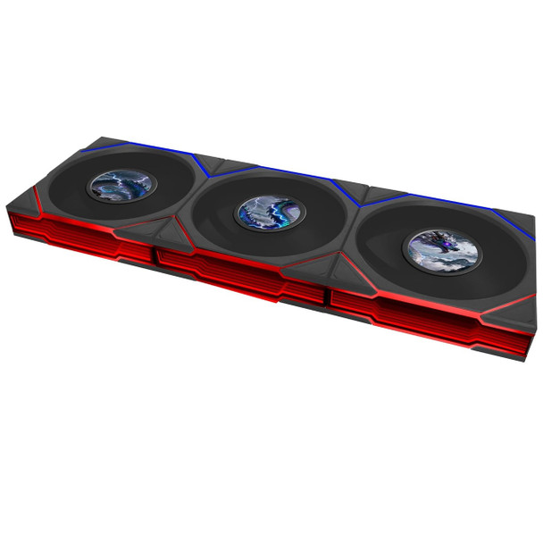 Lian Li UNI FAN TL LCD FLEX 120 Black 3 Pack | G9F.12TLLCD1F3B.00