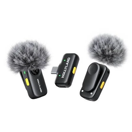 Hollyland LARK A2 Mini DUO Type-C Wireless Microphone - Space Gray