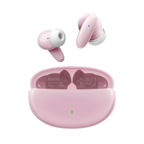 Promate Acoustic In-Ear TWS Earphone, Pink | Lush.Pink