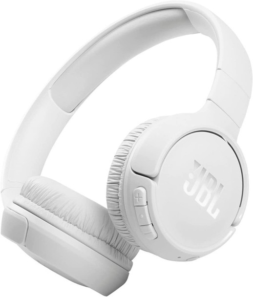 JBL T510BT Wireless Bluetooth Headphone, White | T510BT