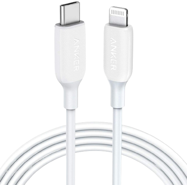 Anker PowerLine III USB-C to Lightning Connector 6ft Cable, White | A8833H21