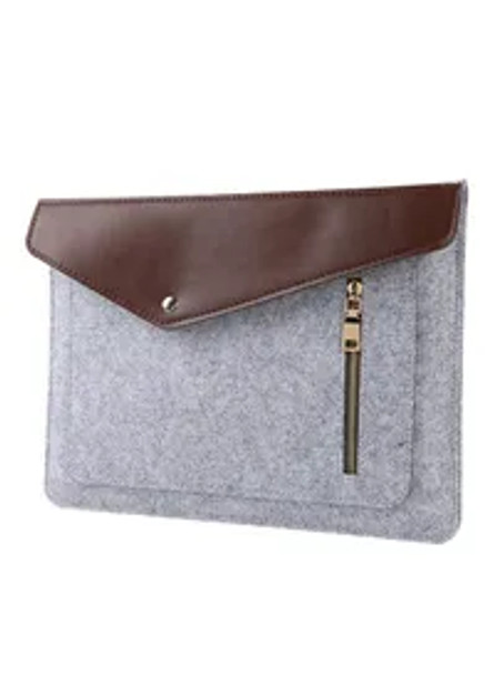 Sharpdo 15" Laptop Bag For Macbook Light Grey | 00236